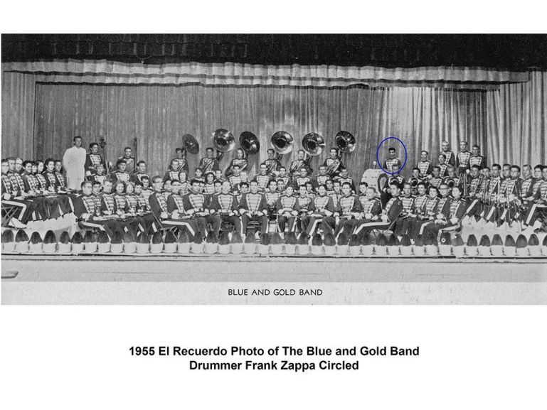 1955 El Recuerdo Frank Zappa in The Blue and Gold Band
